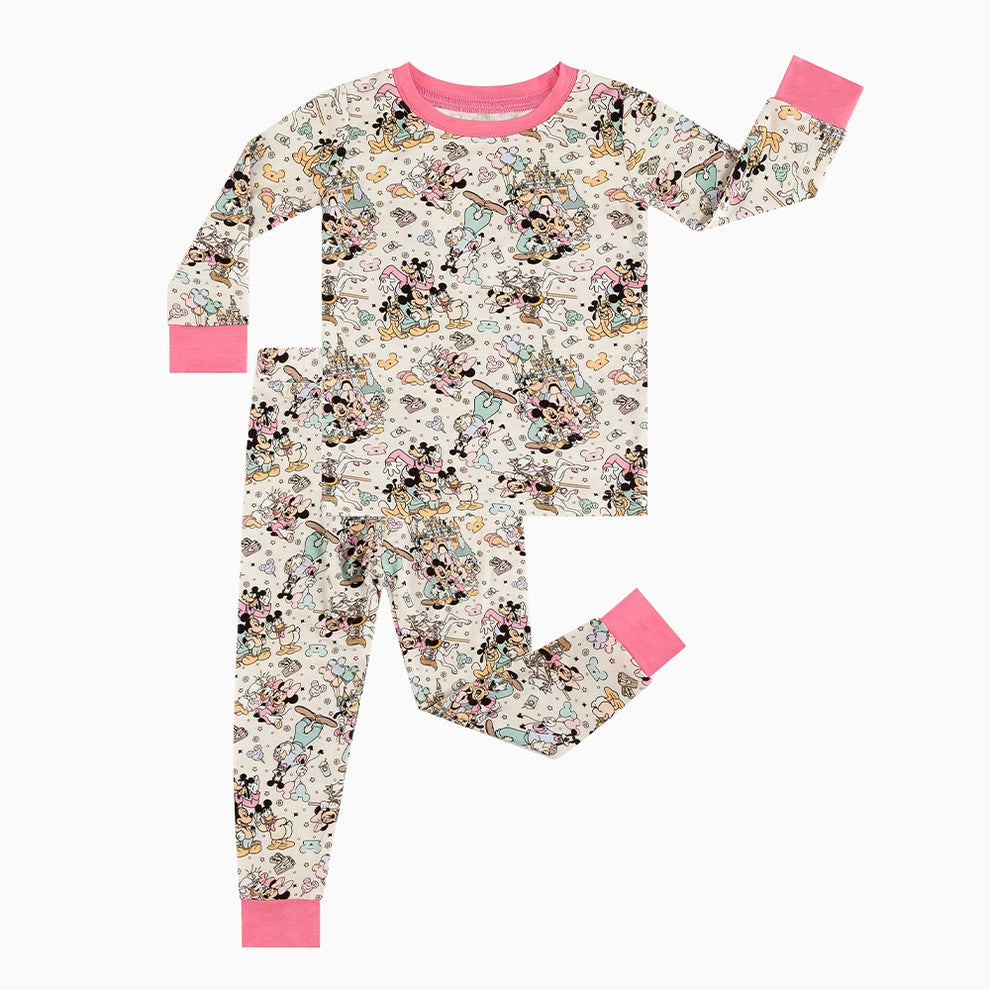 The Gang in Pink Toddler Pajamas