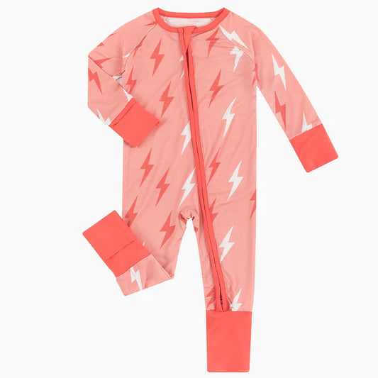 Lightening Bolt Bamboo Sleeper Onesies