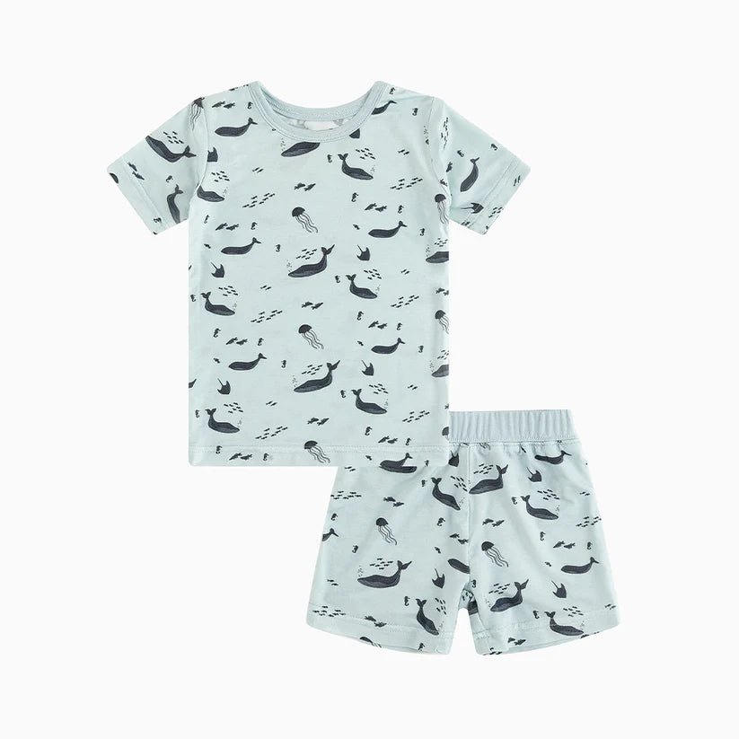 Jellyfish Dolphin and Whales Toddler Pajamas