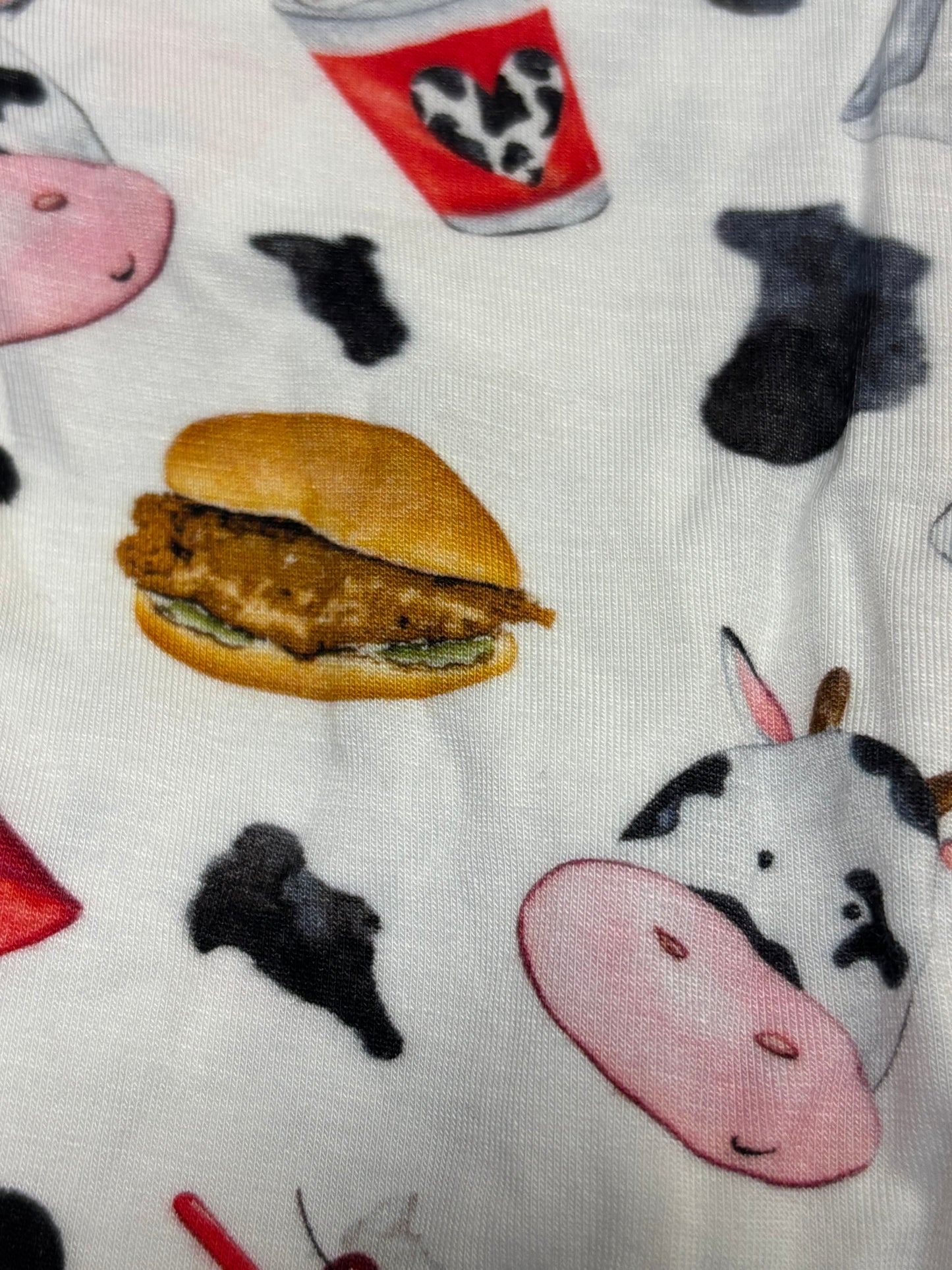"Eat More Chicken" Bamboo Sleeper Onesie