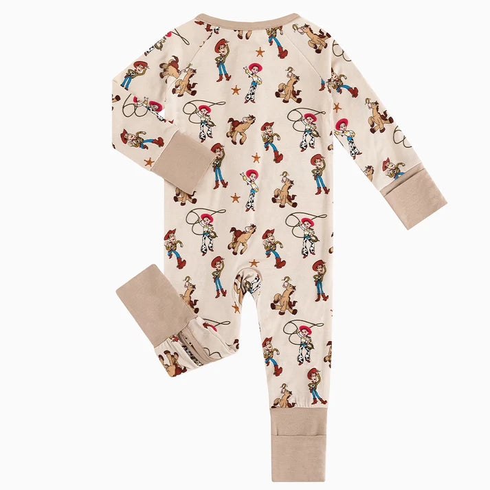 Cowboy and Cowgirl Bamboo Sleeper Onesies