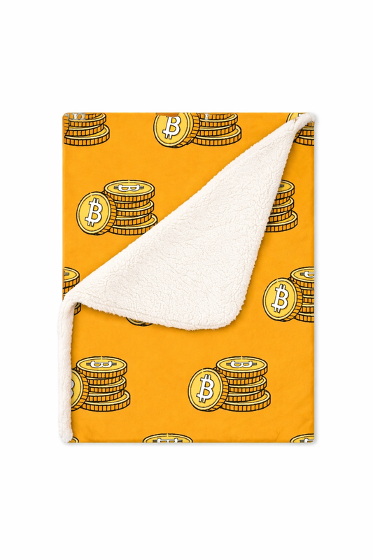 Bitcoin Stack Bamboo Blanket