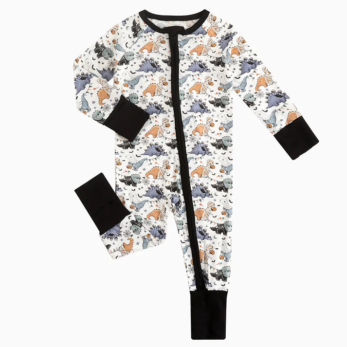 Halloween Costume Dinosaur Bamboo Sleeper Pajamas