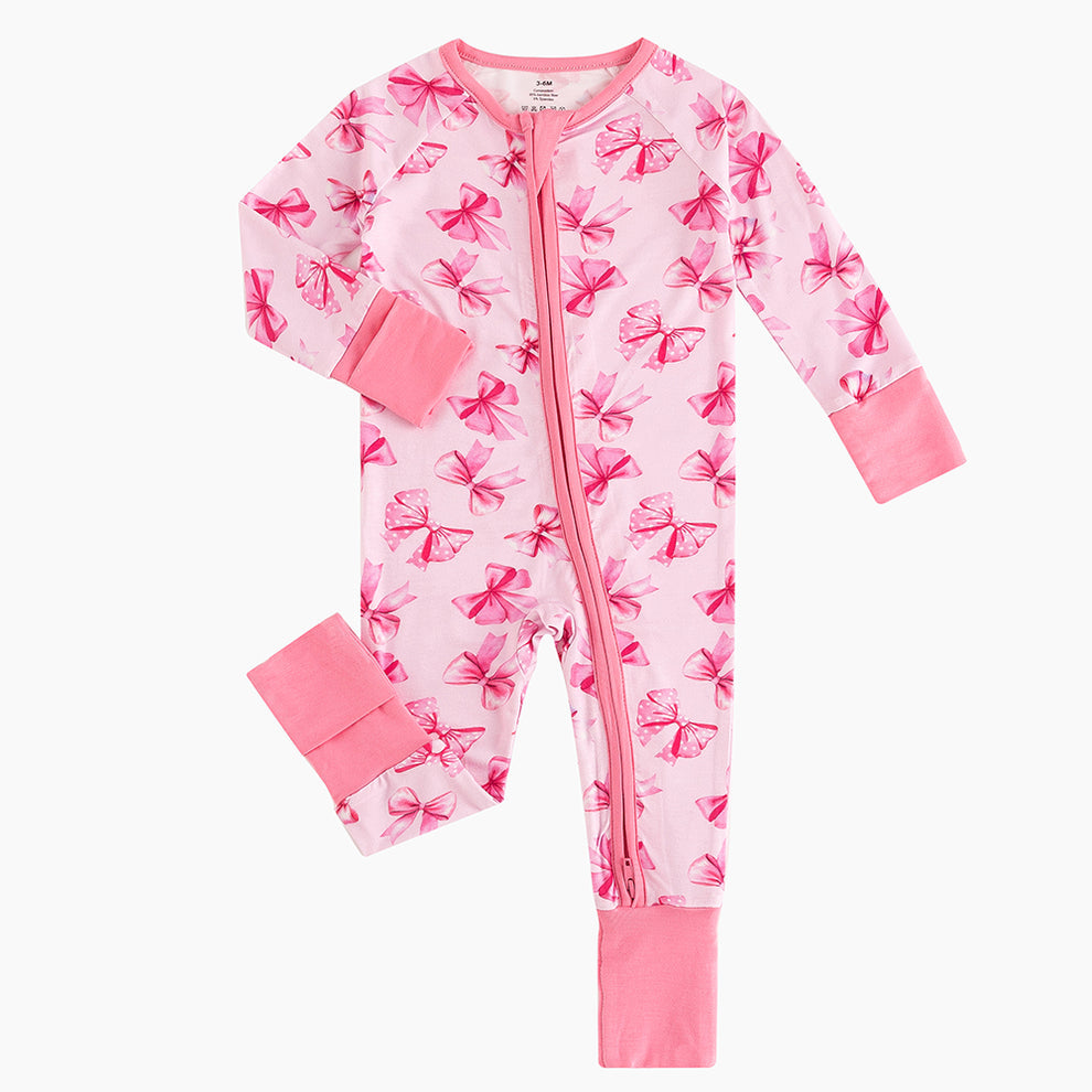 Pink Bows Baby Sleeper