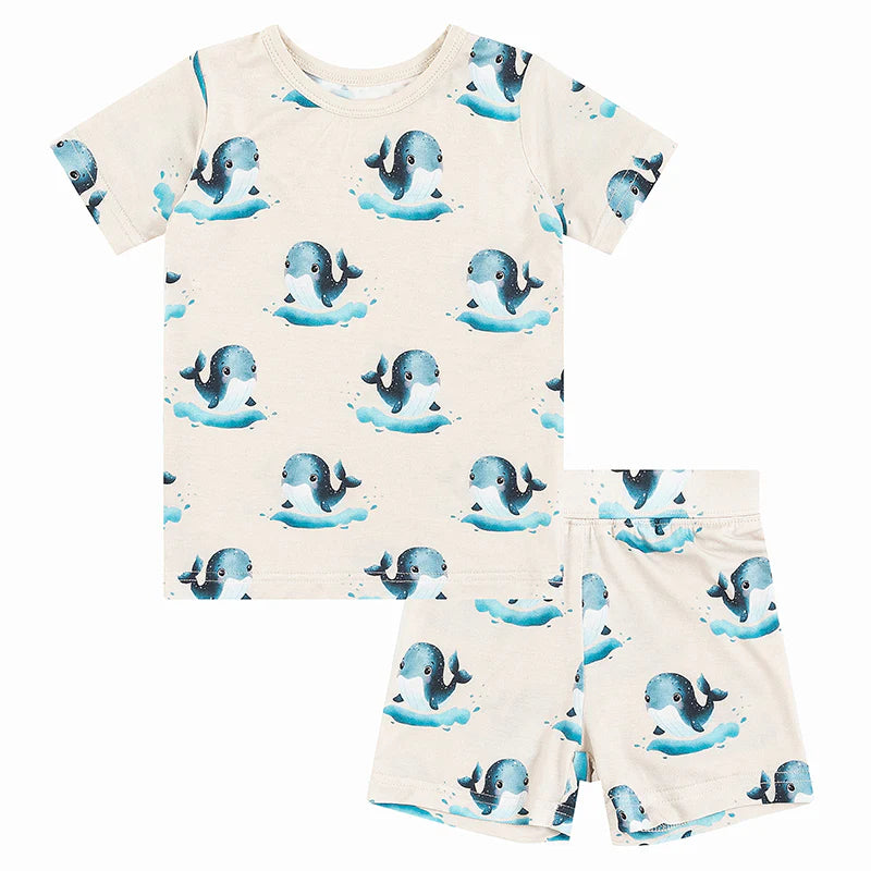 Big Whale Toddler Pajamas