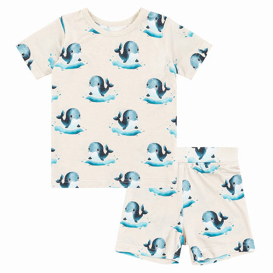 Big Whale Toddler Pajamas