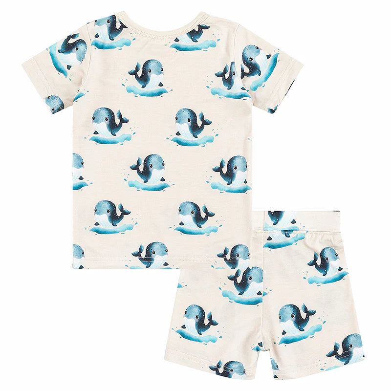 Big Whale Toddler Pajamas