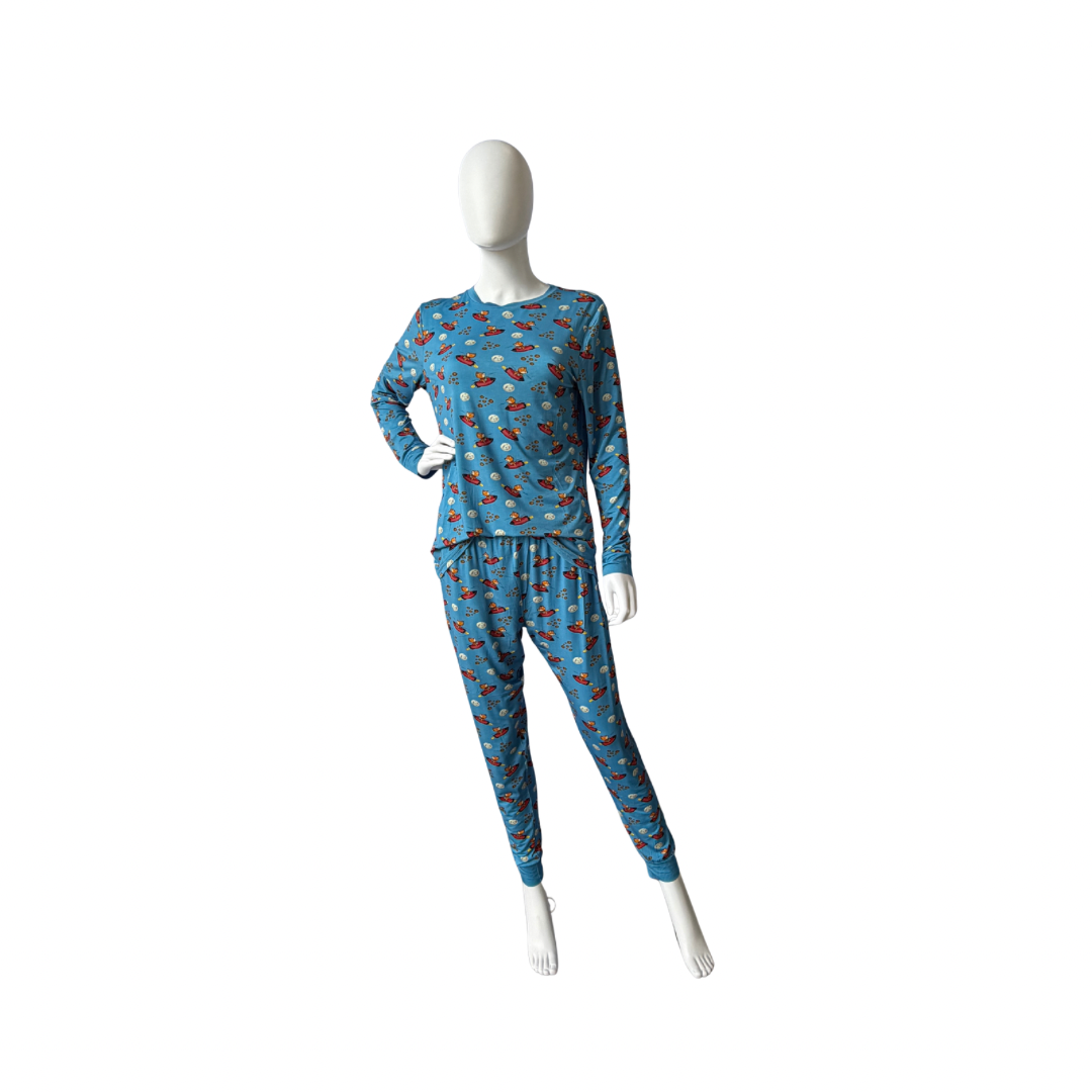 Doge to the Moon Unisex Pajamas