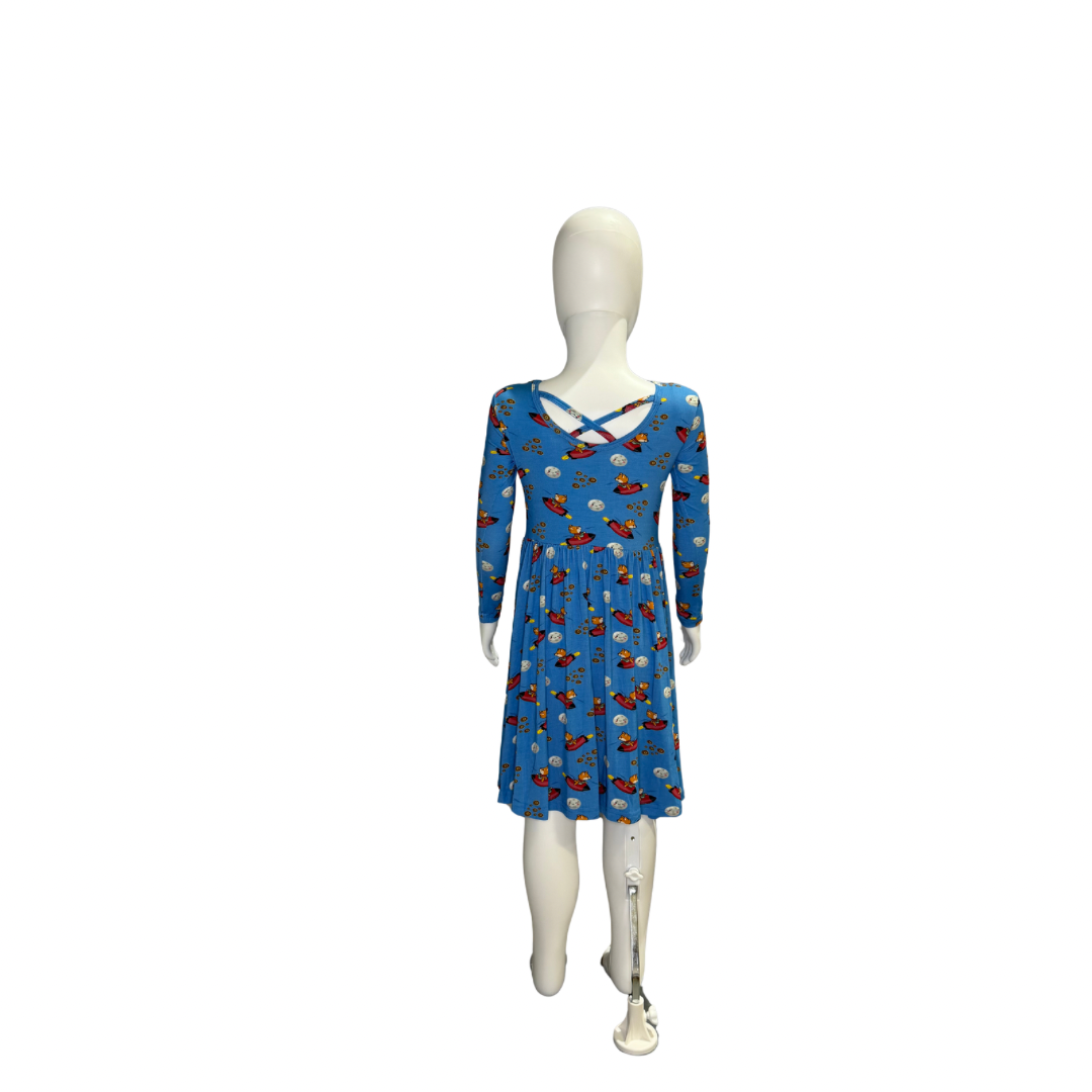 Doge to the Moon Youth Dress - Long Sleeve