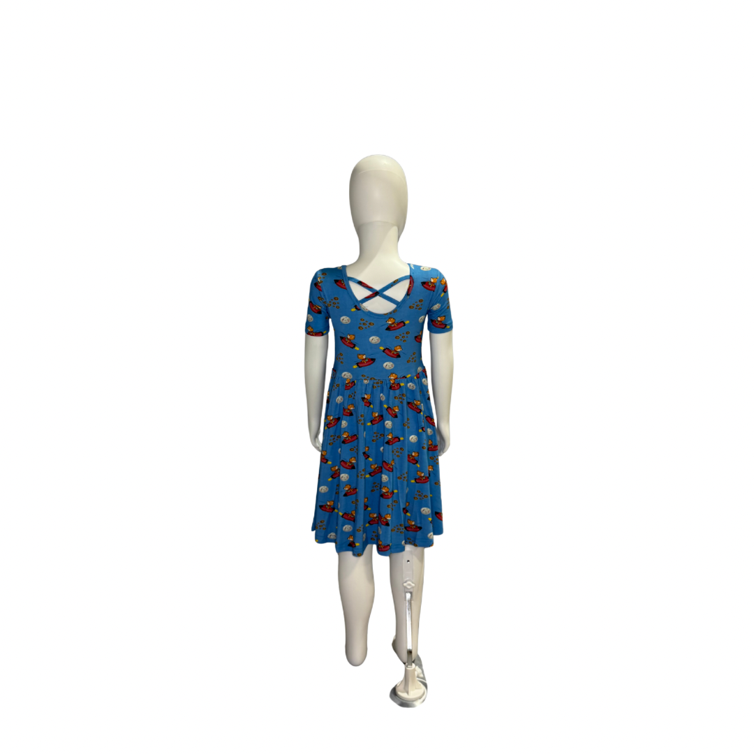 Doge to the Moon Youth Dress - Short Sleeve