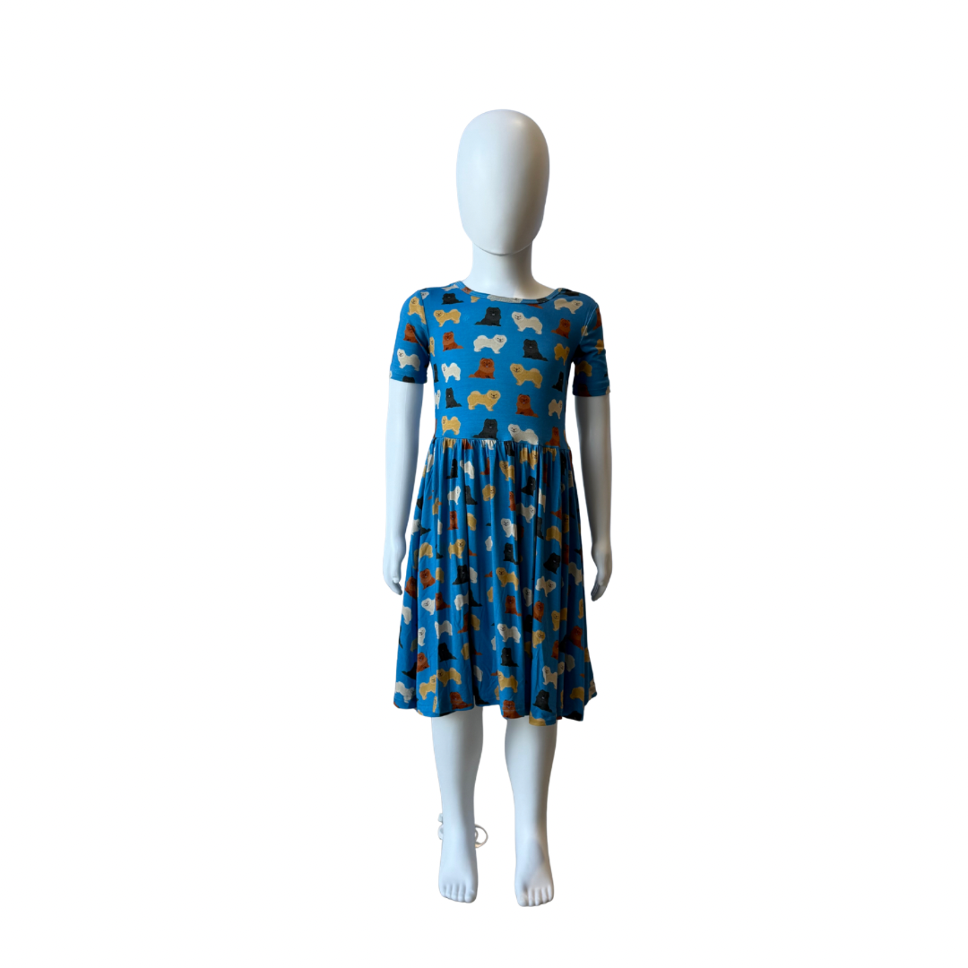 Chow Lover Youth Dress - Short Sleeve
