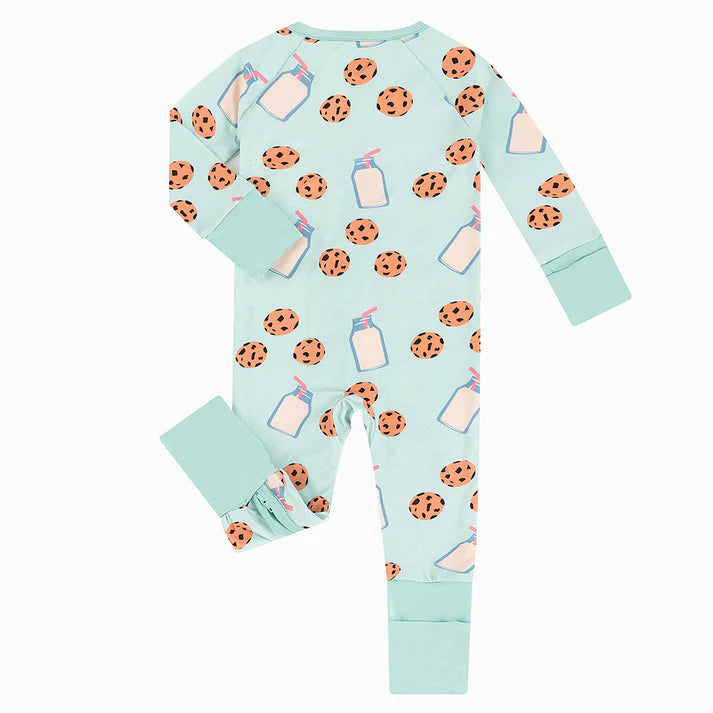 Milk and Cookies Bamboo Sleeper Onesies