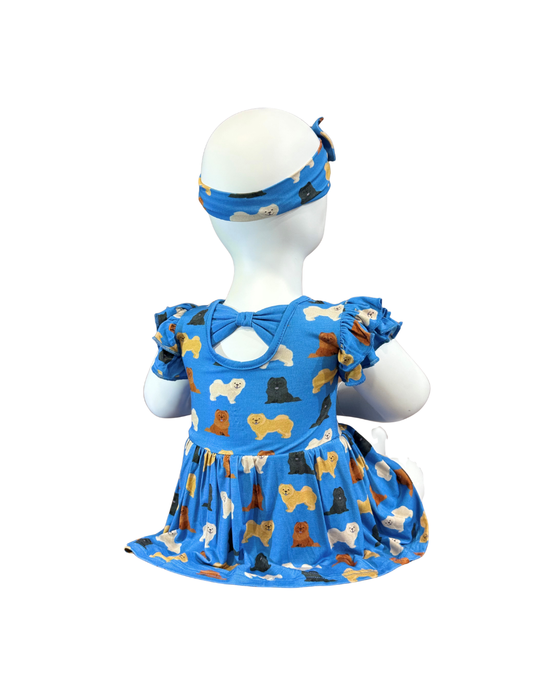 Chow Lover Ruffle Romper