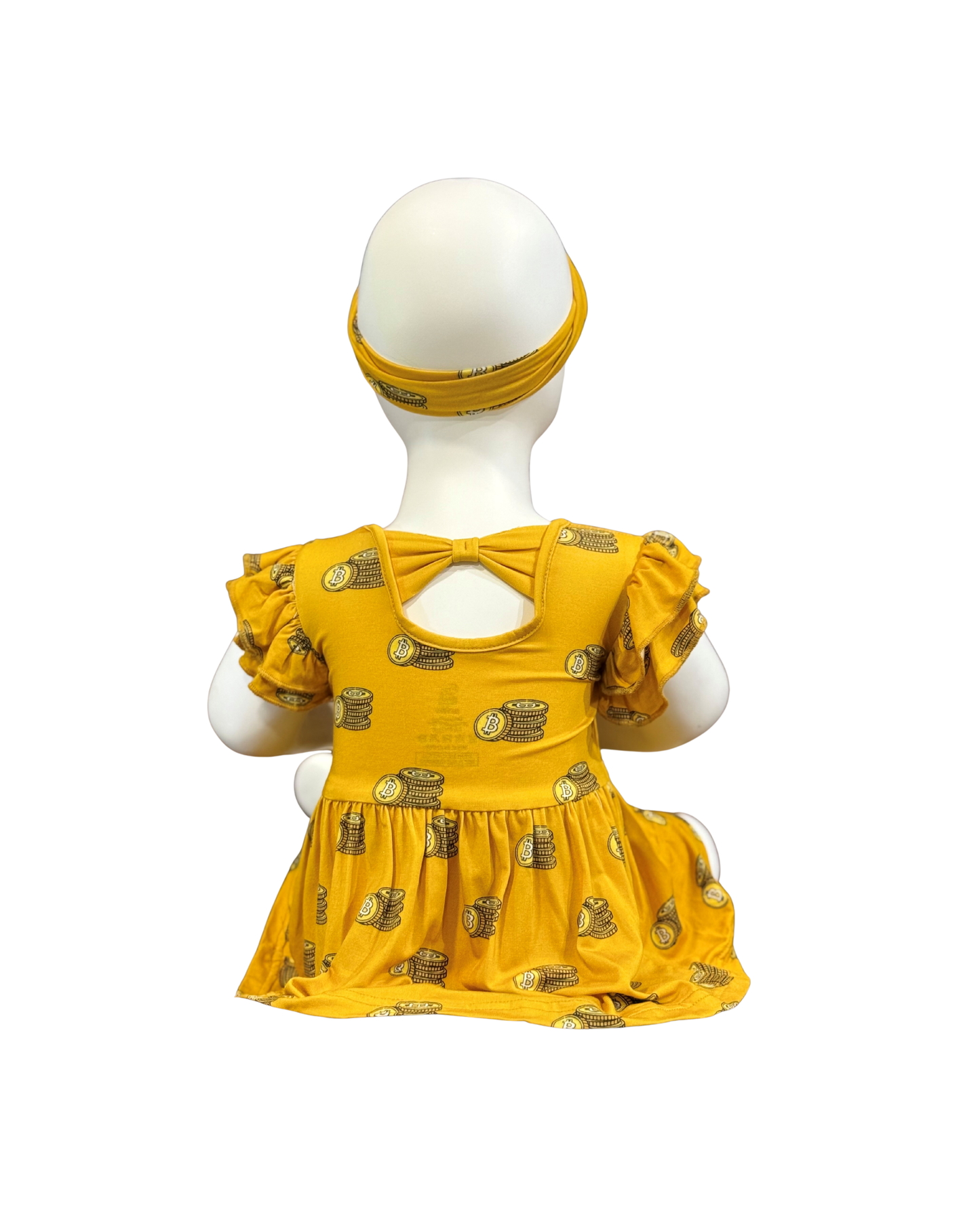 Bitcoin Stack Ruffle Romper