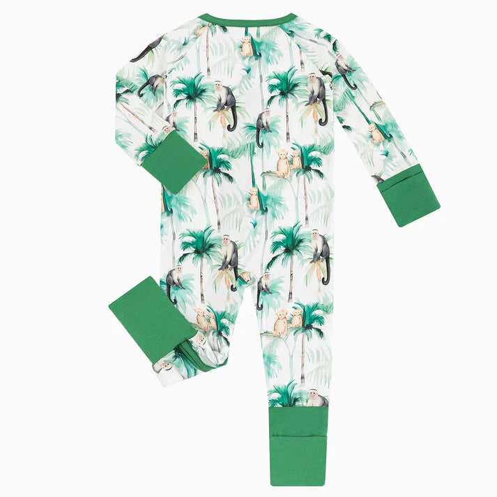 Monkeys Bamboo Sleeper Onesies
