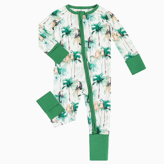 Monkeys Bamboo Sleeper Onesies